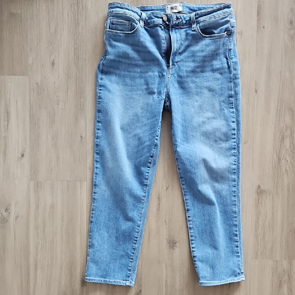 PAIGE Hoxton Slim Crop Light Blue Women's Jeans